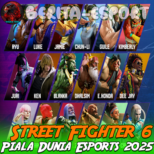 Street Fighter 6 Kembali ke Piala Dunia Esports 2025